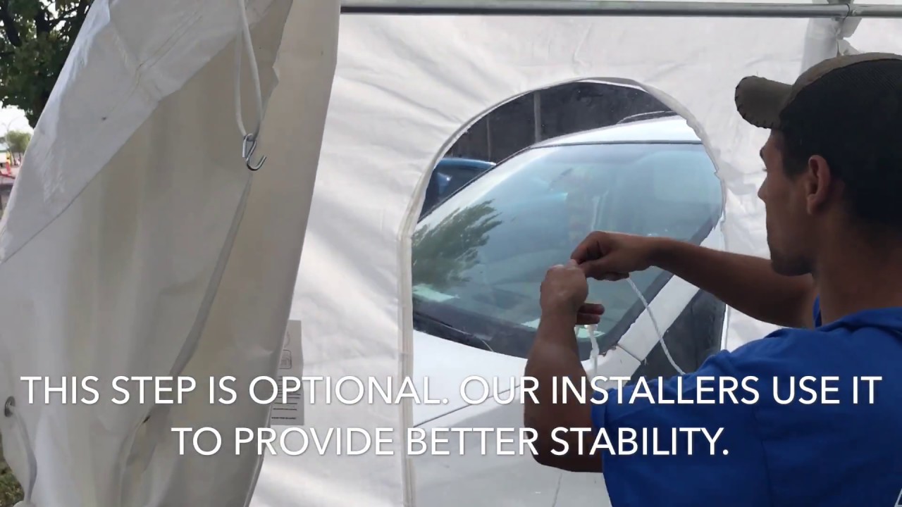 CAR SHELTER - PERMANENT ANCHOR INSTALLATION