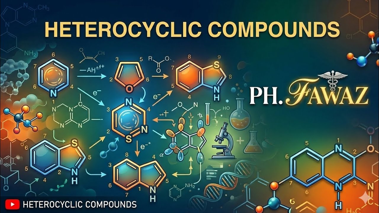 Organic chemistry 🧪 Heterocyclic compounds 🧪 Lec6-3-الكيمياء العضوية/المرحلة الثانية/ الكورس الثاني 