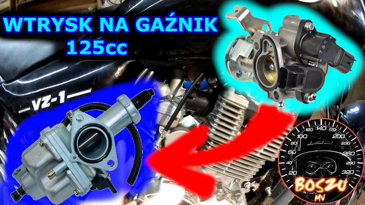 Zipp VZ-1 125cc Euro 4 - Tania przer&oacute;bka z wtrysku na gaźnik PZ26