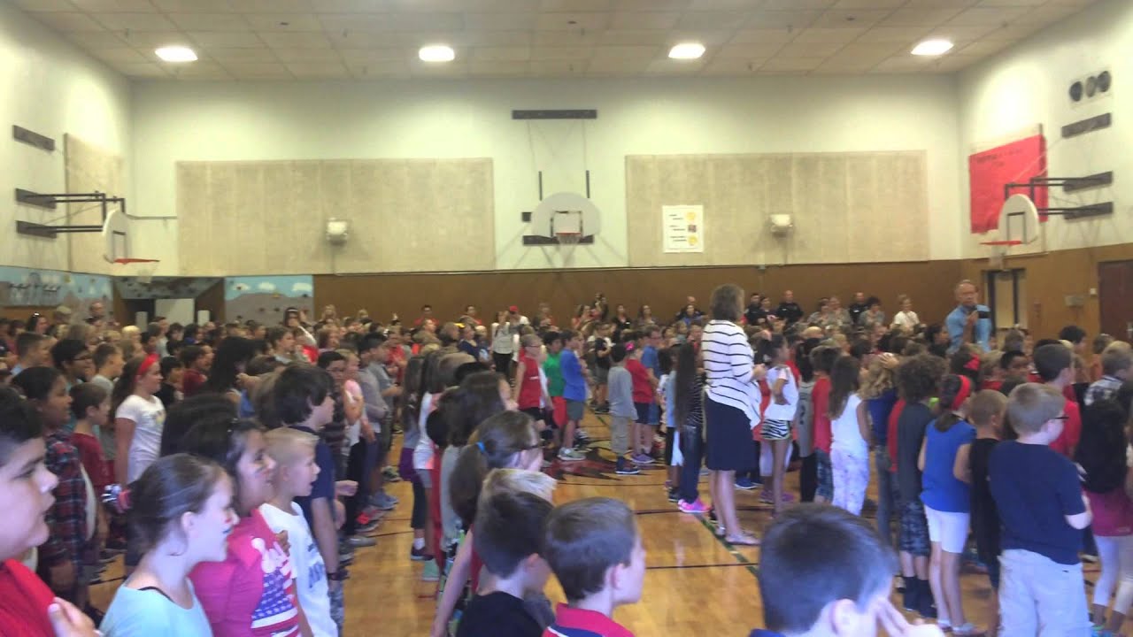 Nationwide National Anthem Sing-a-Long Tapteal Elementary, WA