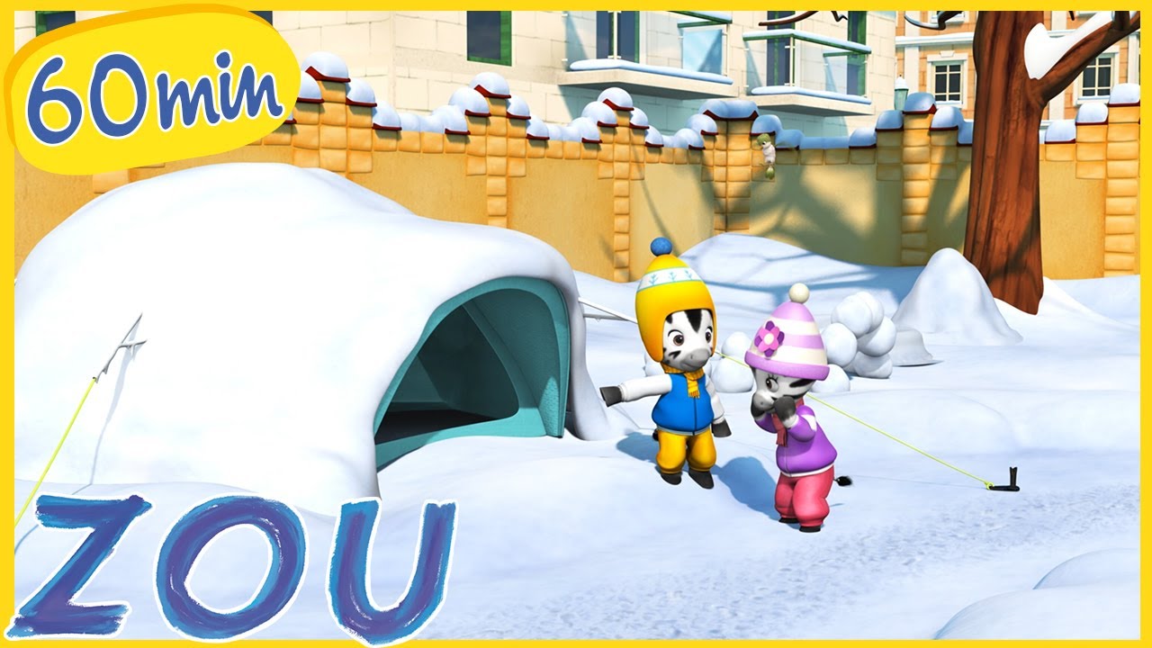 La casetta di neve di Zou ❄️ Compilazione SOTTO LA NEVE ❄️ Stagione 2 🦓 Cartoni animati