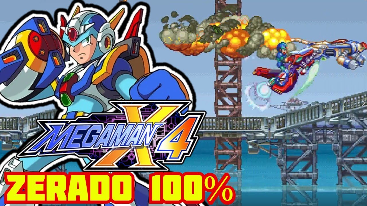 Megaman X4 (X) - ZERADO 100% - Todos os itens com o Megaman X