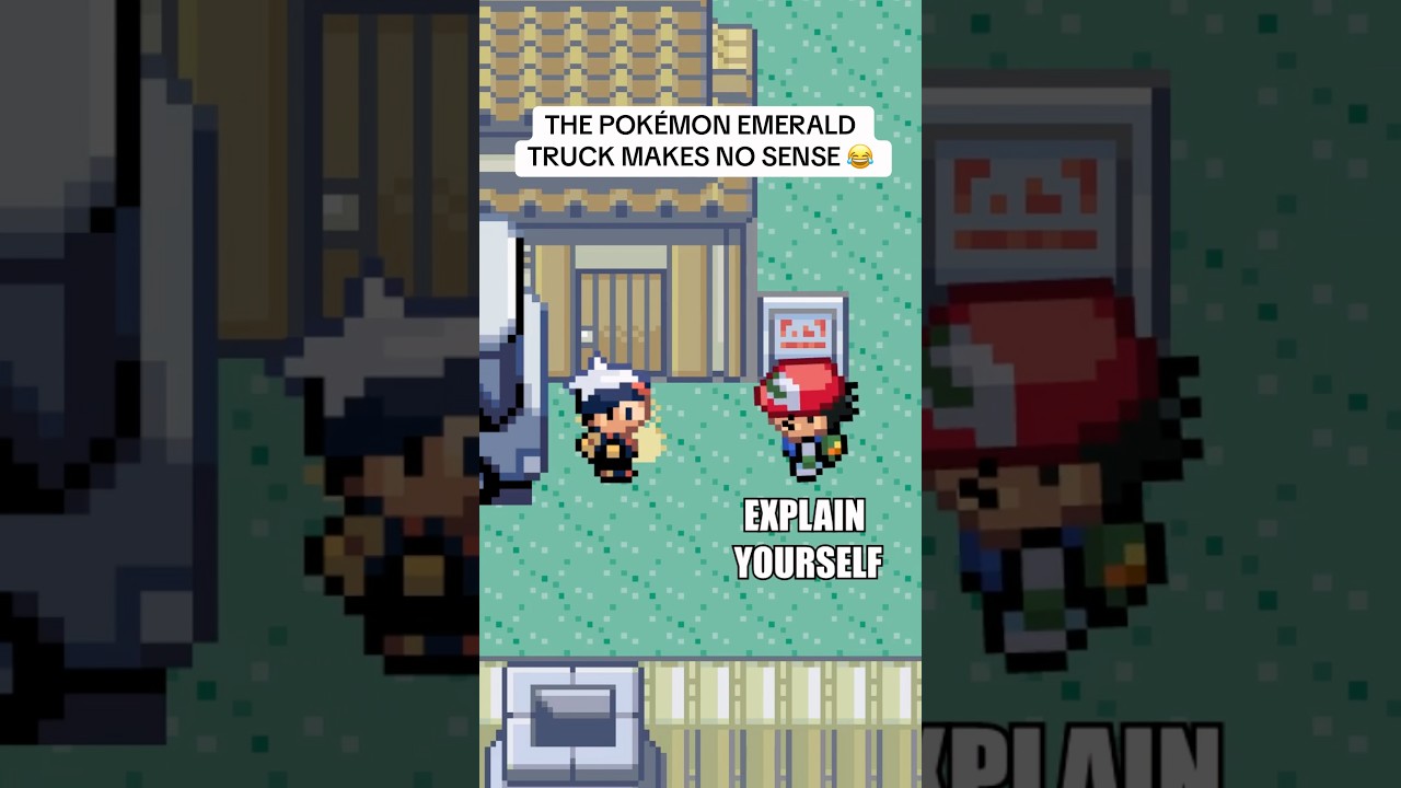 Грузовик в Pok&eacute;mon Emerald &mdash; это ПОЛНЫЙ БРЕД 😭 #pokemon #shorts
