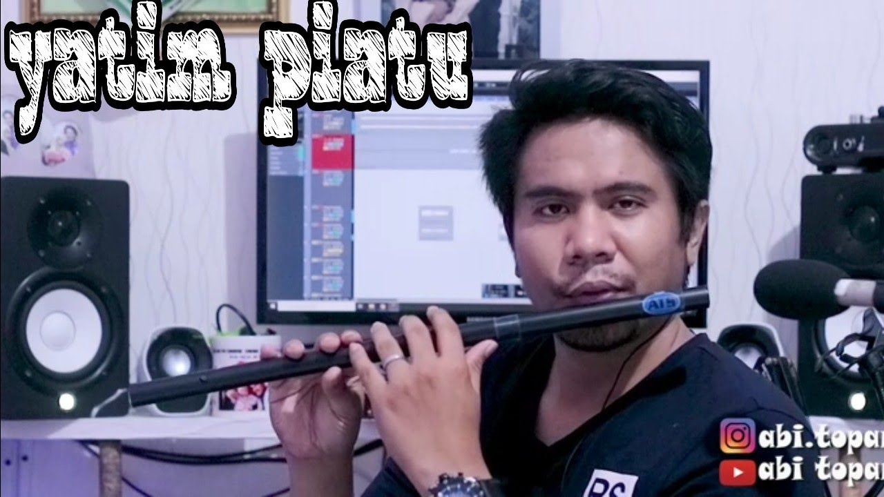 Yatim piatu - Abi topan (cover lagu versi suling paralon)