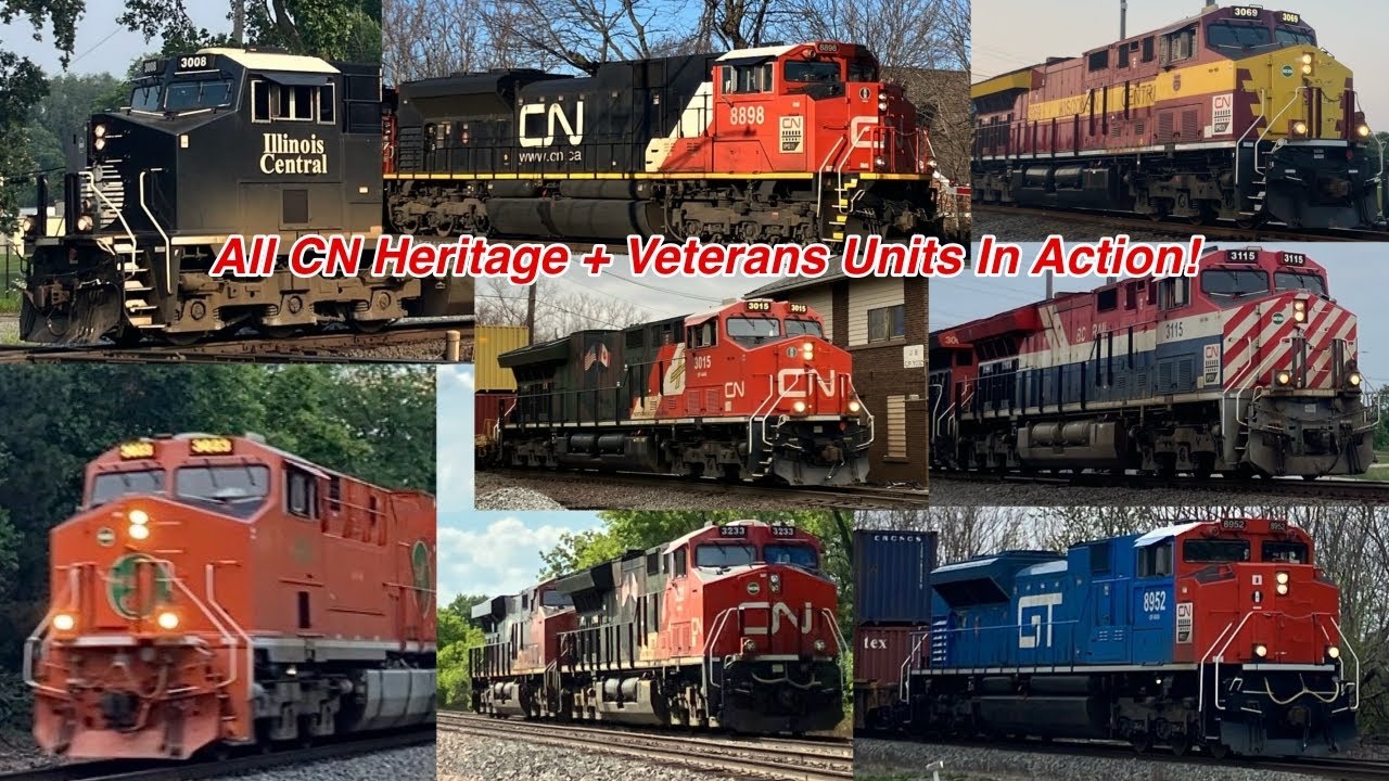 All 5 CN Heritage + Both Veterans Units in action!