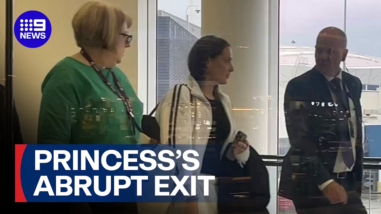 Norwegian princess rushes home to be with sick mother amid alleged stalker case | 9 News Australia
