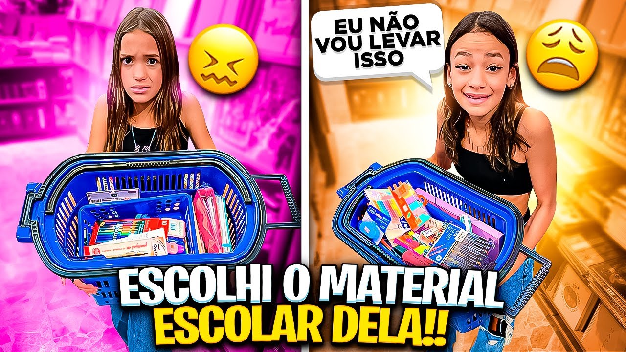 COMPRANDO MATERIAL ESCOLAR 2022 TROCADO - MILLENA E MANU MAIA