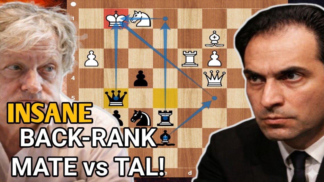 Silent Queen Strike Leads to Stunning Back-Rank Checkmate vs Tal