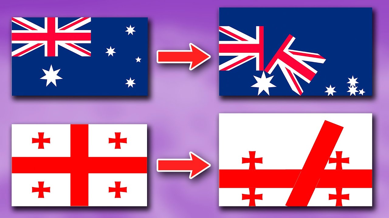 Флаги с гравитацией (Падающие флаги) Часть 2 | Веселье с флагами