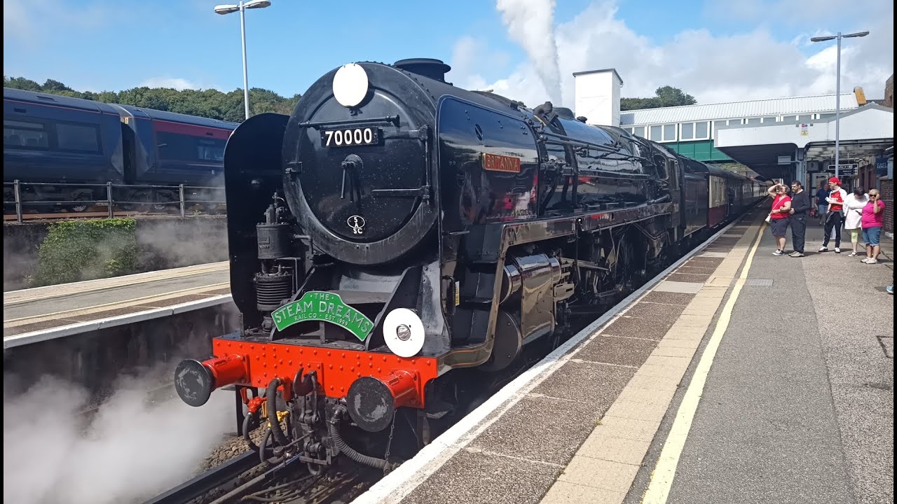 70000 Britannia on The Steam Dreams Garden of England at Dover Priory on Tuesday 22nd August 2023