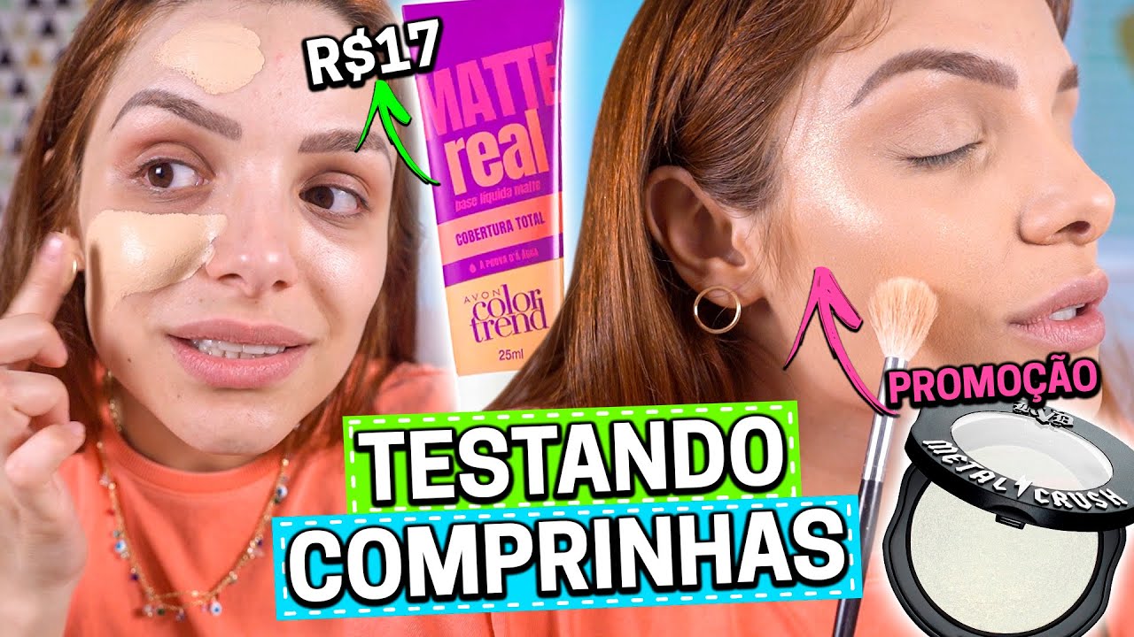 TESTEI minhas COMPRAS de MAKE! S&Oacute; MAKES FAMOSAS
