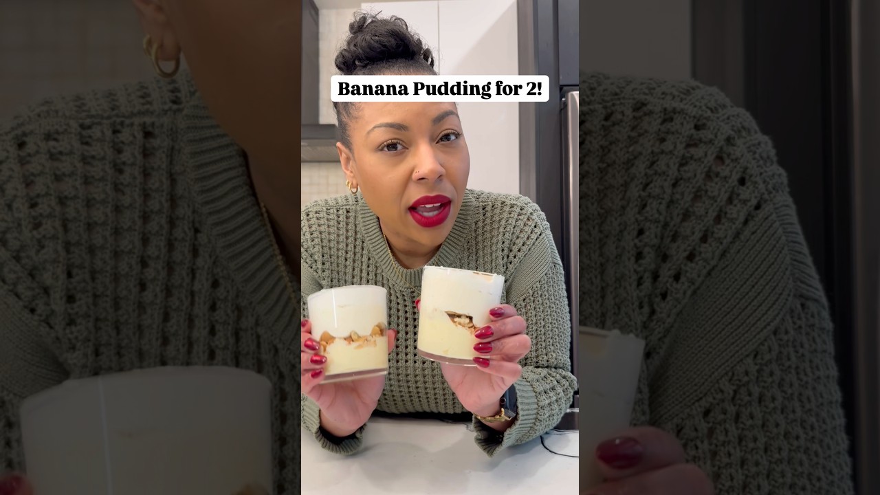 Банановый пудинг на двоих, потому что маленькие рецепты, пожалуйста! #простойрецепт #сладкое