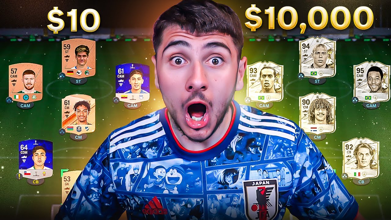 $10 Vs $10,000 FC 24 Team!