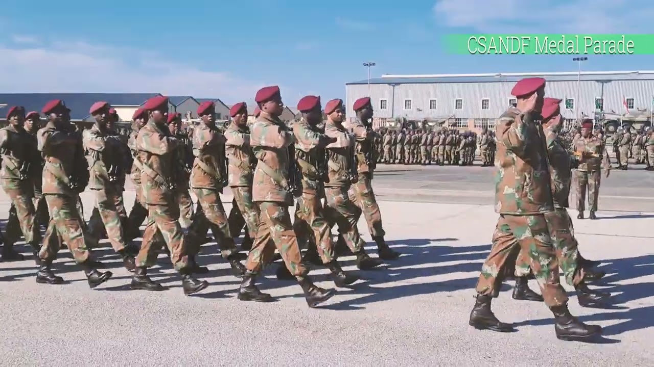 CSANDF Medal Parade Rehearsal Eastern Cape