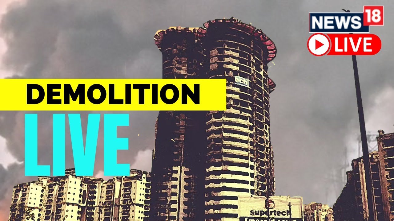 Noida Twin Towers Live Camera | Noida Supertech Twin Tower Demolition Live | Noida Tower Live Update
