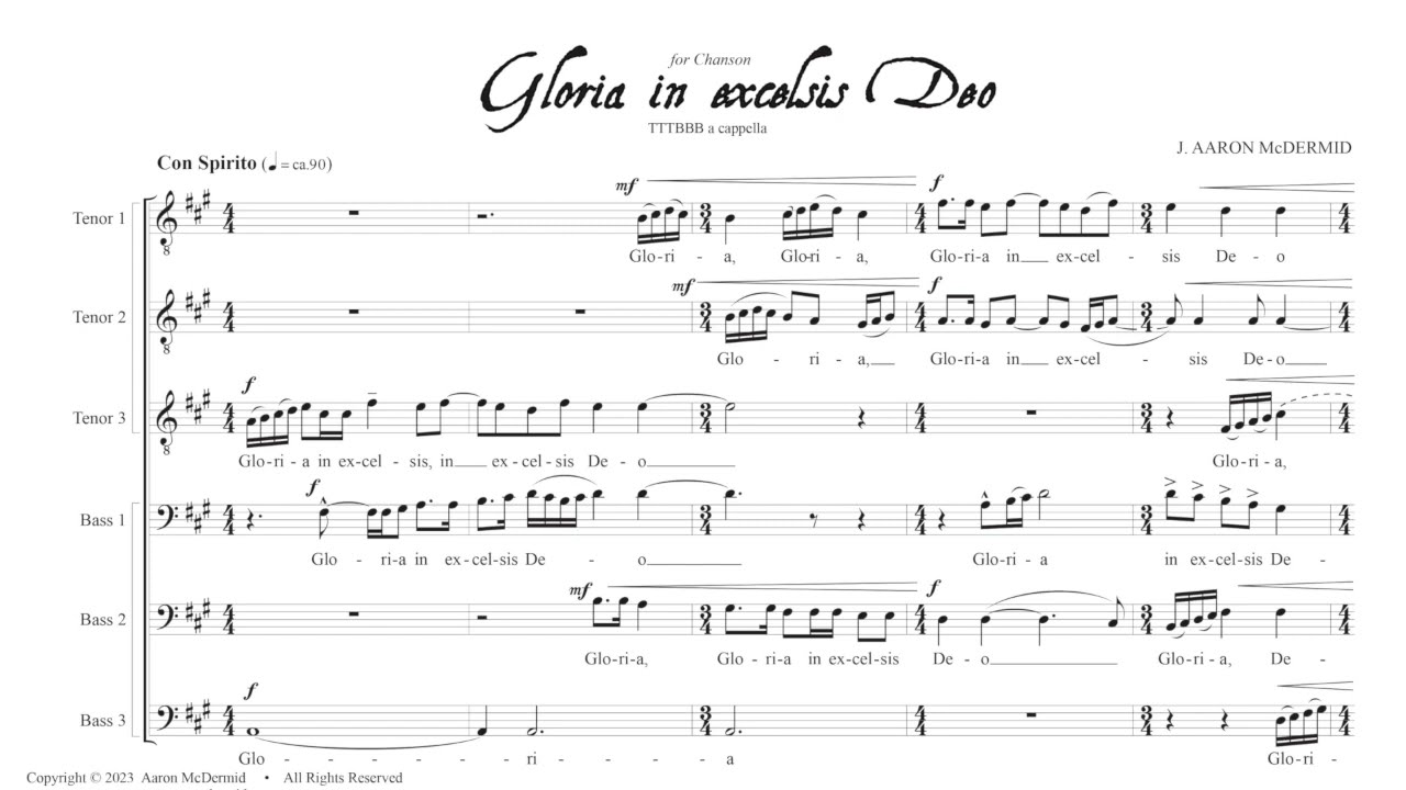Gloria in excelsis Deo - J. Aaron McDermid