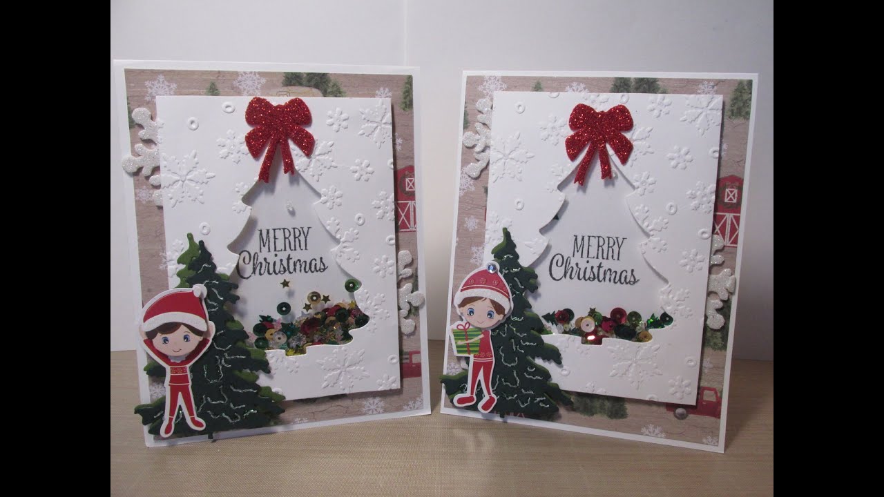 Christmas Shaker Greeting Card #27 Jingle Jangle Christmas Series [2021]
