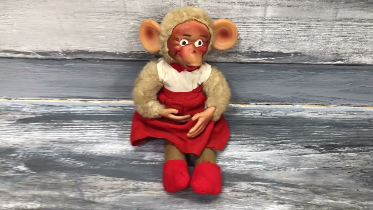 Vintage Rubber Face Monkey Toy Auction on EBay