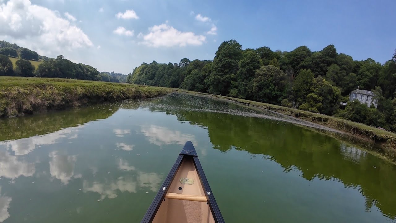 Rowing down a Cornish River in a Canadian Canoe | Cornwall, England | 2024 [4K]