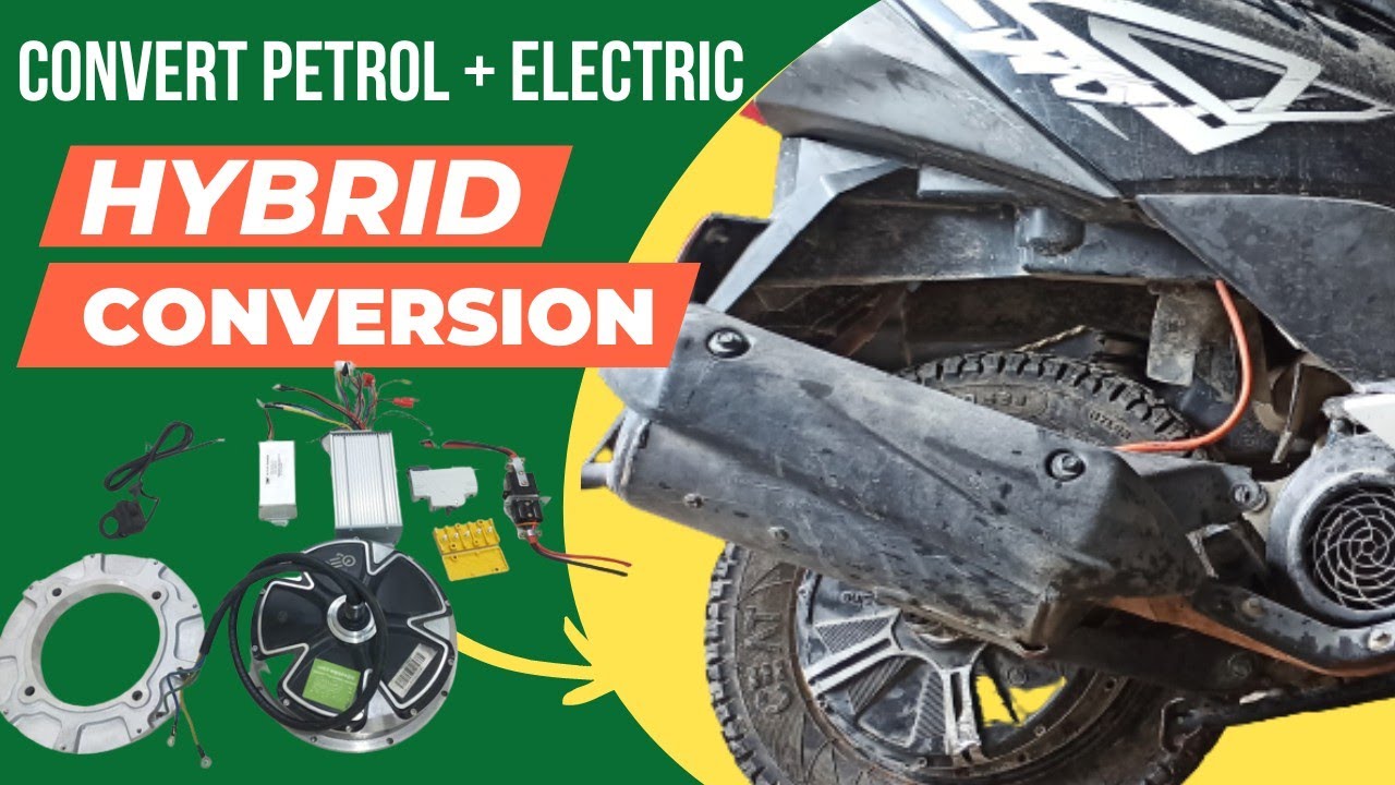 Petrol + Electric Scooter kit | Hybrid scooter kit | Hybrid electric scooter kit | cheapest kit