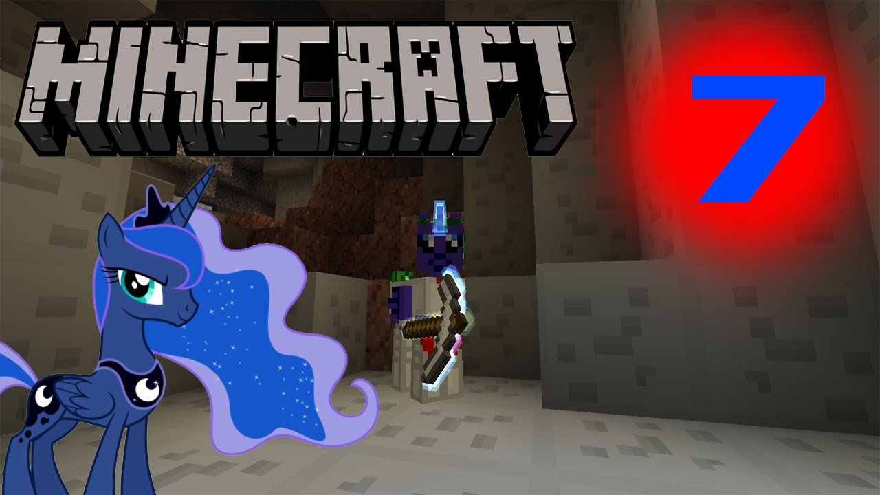Bronies play Minecraft 7 - PONIES MINE AT NIGHT!