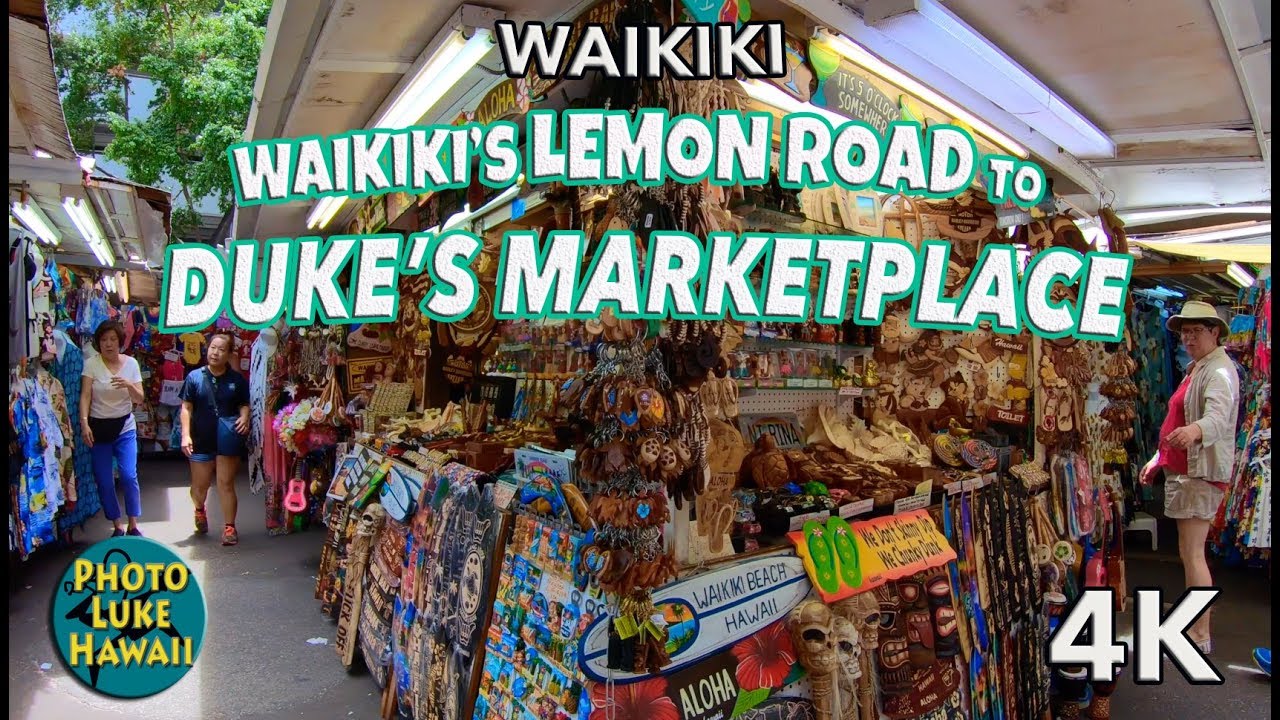 Waikiki's Lemon Road to Duke's Marketplace