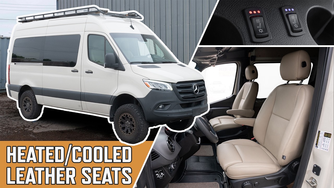 2023 Mercedes Sprinter Camper Van | Leather Upholstery + Seat Heating & Cooling