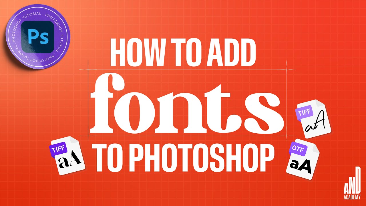 Add FONTS to Photoshop in SECONDS!