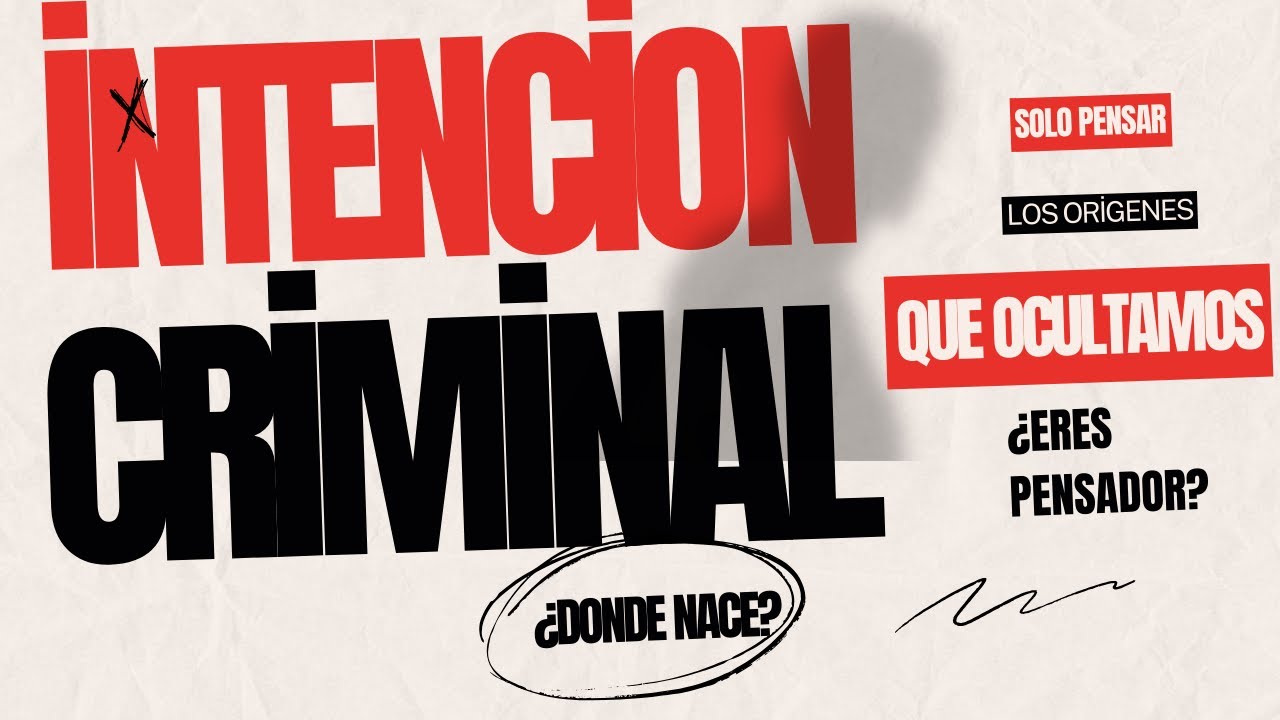 Donde nace la intenci&oacute;n delictiva (criminal) en el ser humano. El principio.