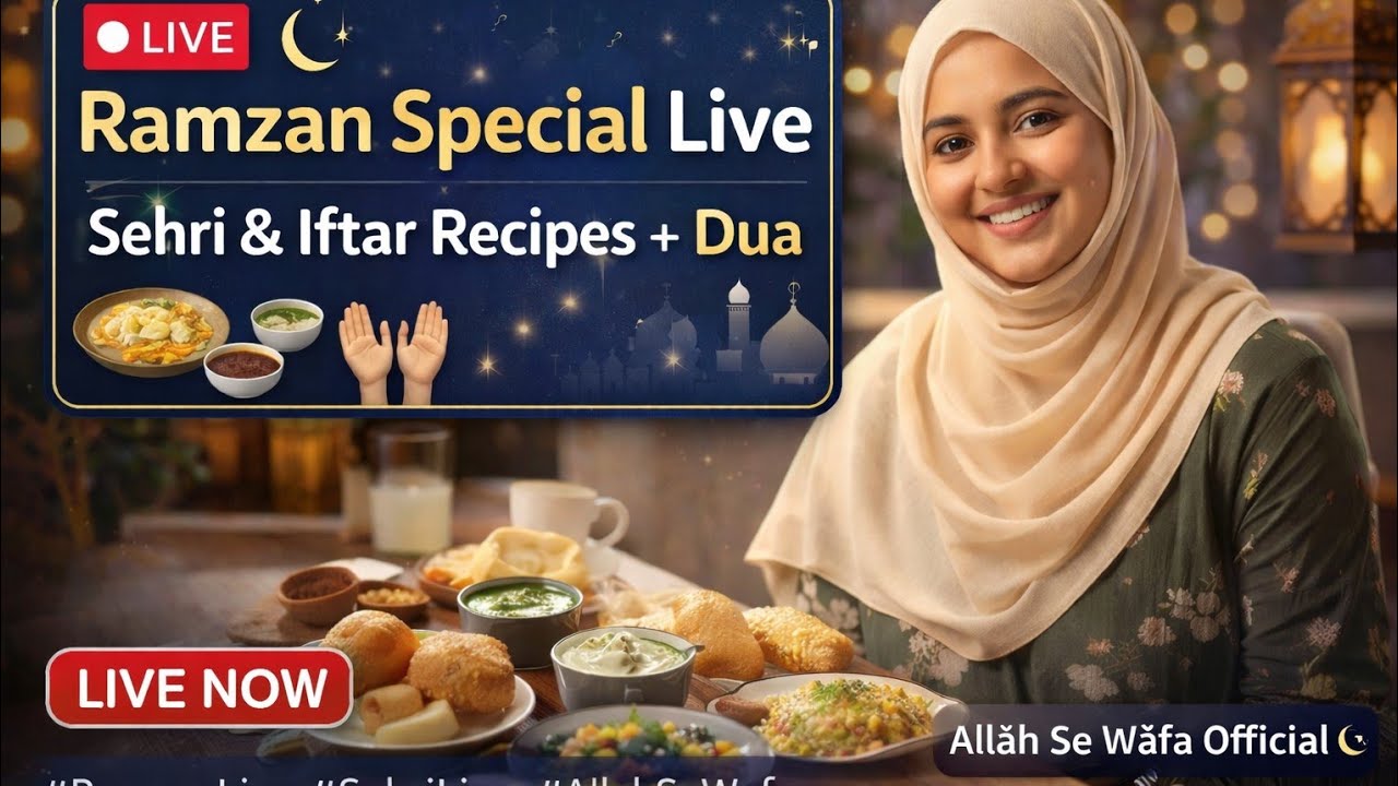#Ramzan Special Live 2026 | Sehri, Iftar & Dua 🤲 | Allah Se Wafa Official