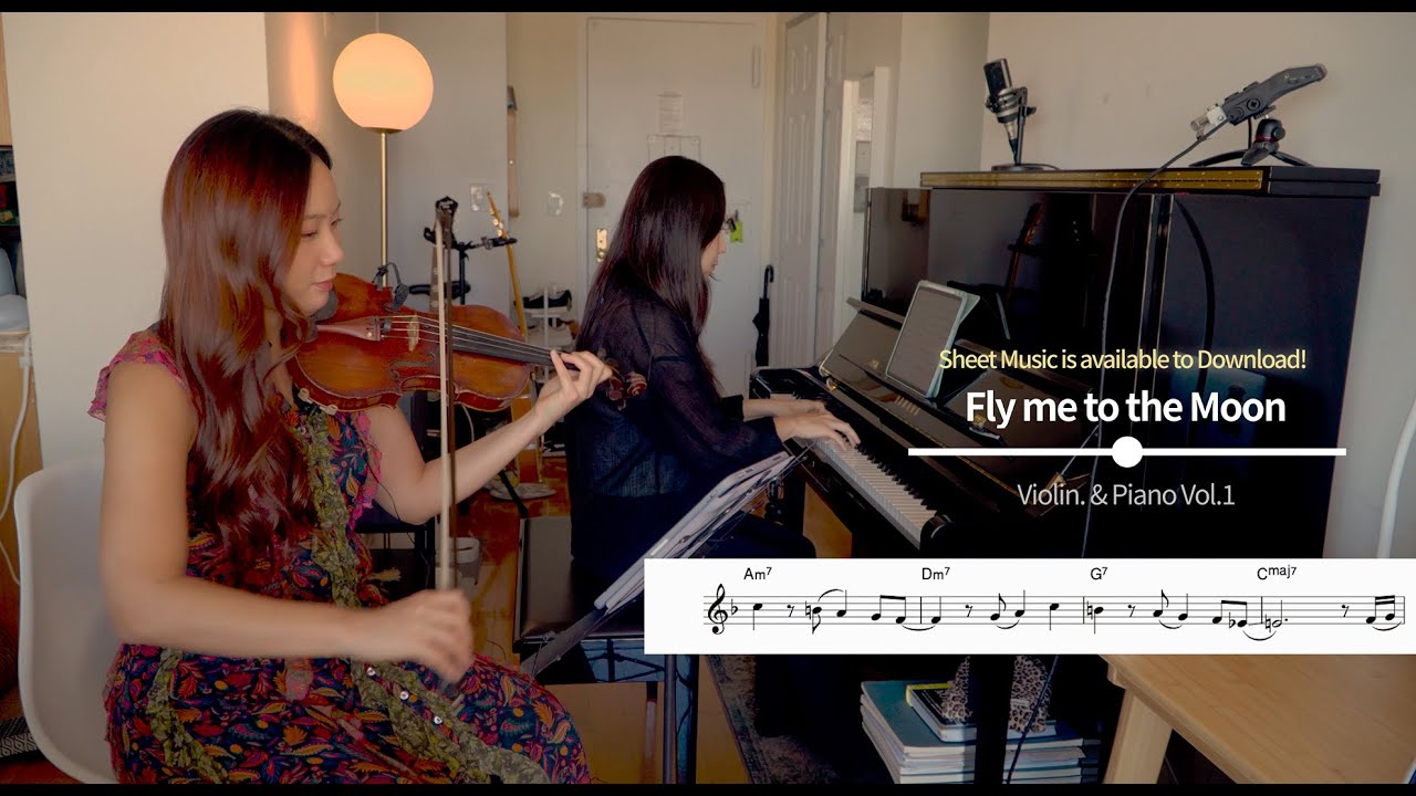 [Sheet Music] Fly me to the moon - Jazz Violin & Piano - with Haeun Joo (Violin & Piano Vol.1)