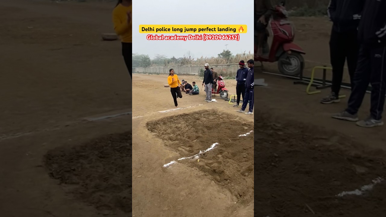 Delhi police girls 10 feet long jump 🚨🚨 || #delhipolice #longjump #physicalacademy
