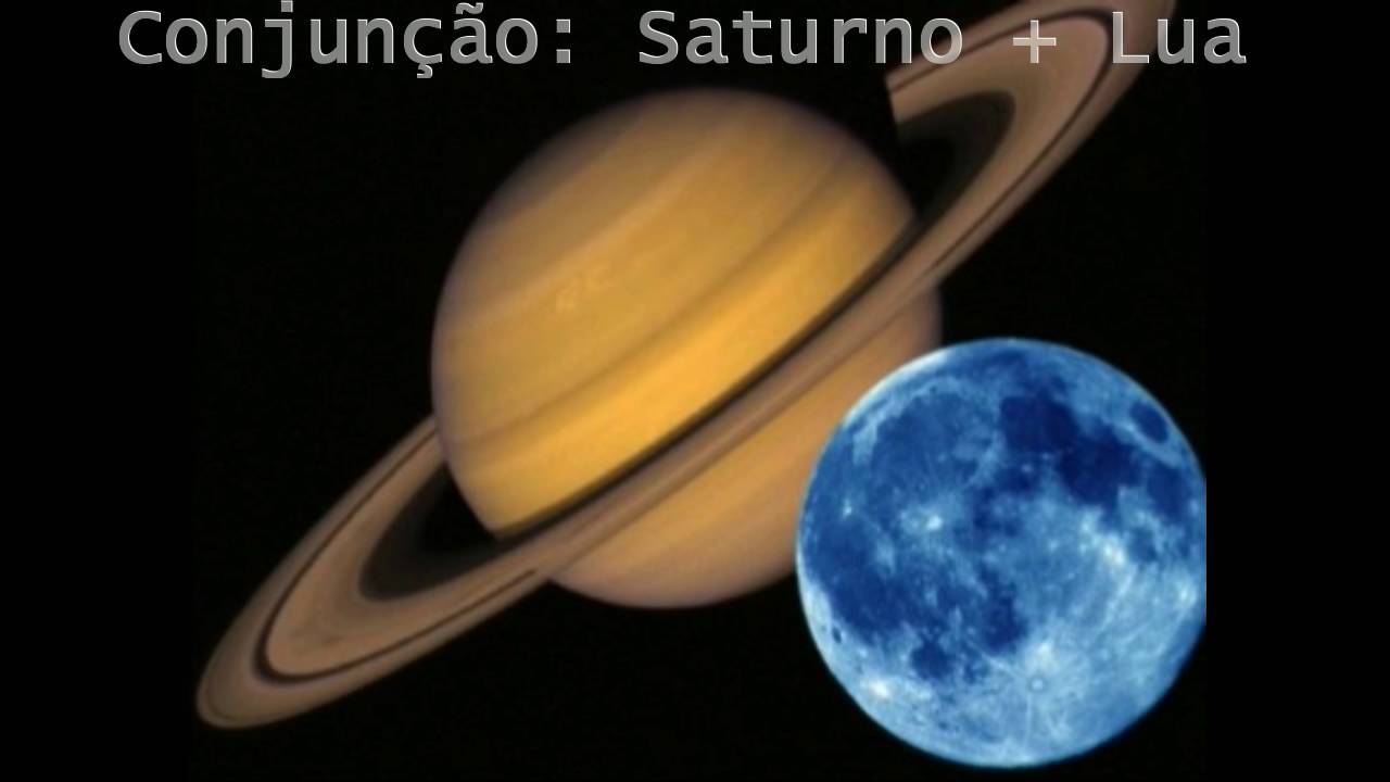 Conjun&ccedil;&atilde;o: Saturno ♄ + ☽ Lua
