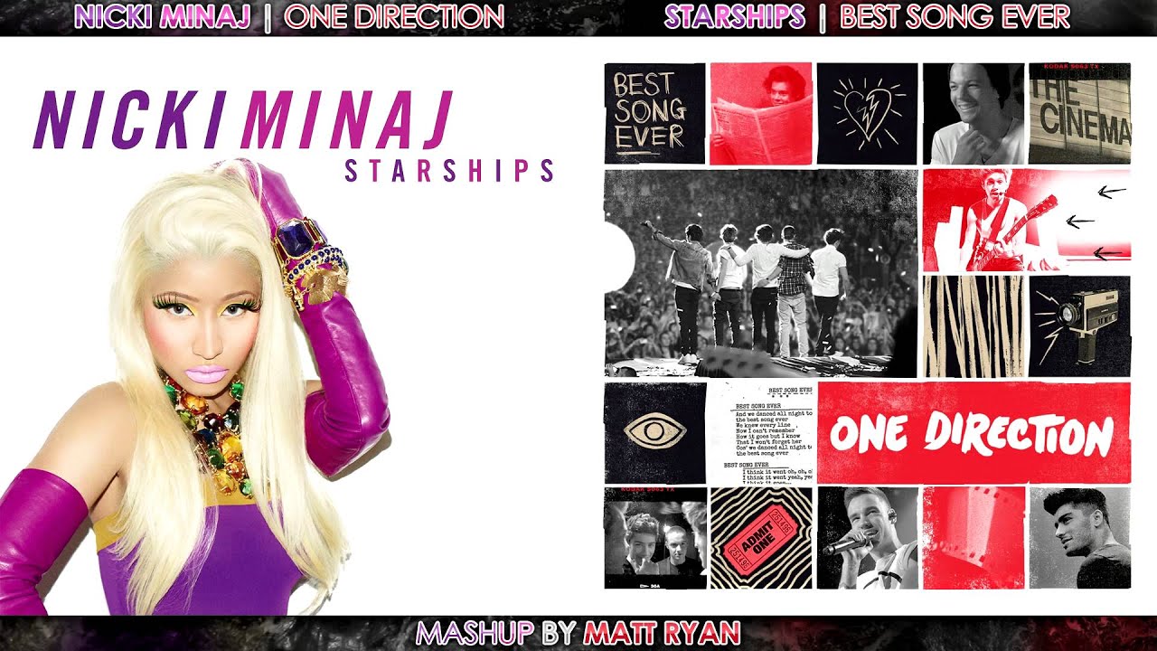 Nicki Minaj Vs. One Direction - Starships (Mashup)