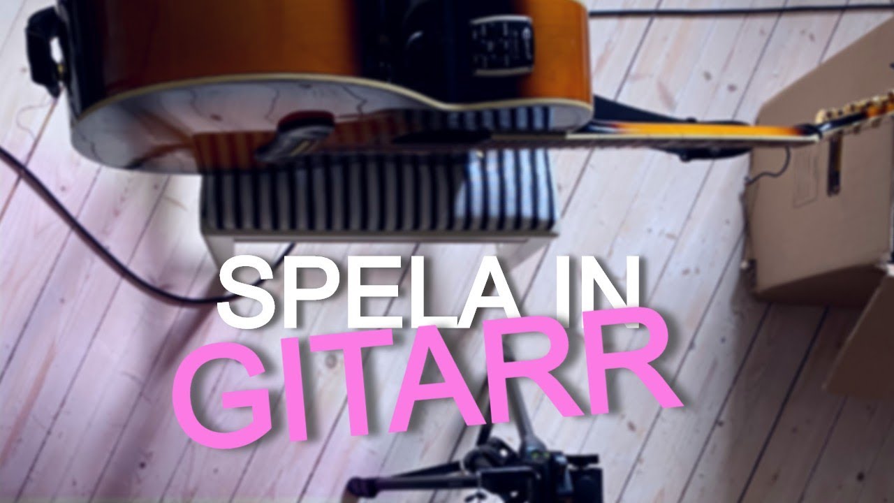 Spela in akustisk gitarr