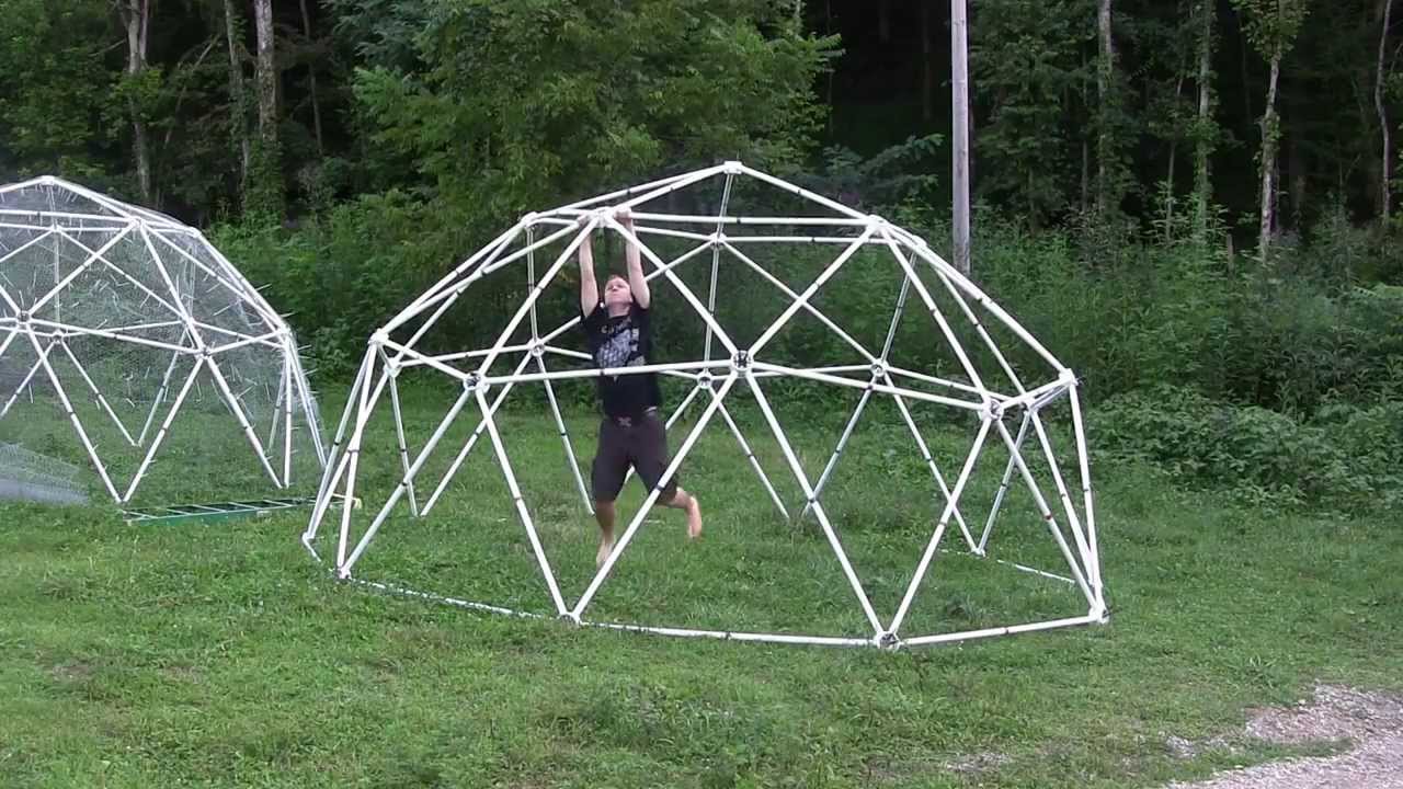 PVC Geodesic Dome Load Test