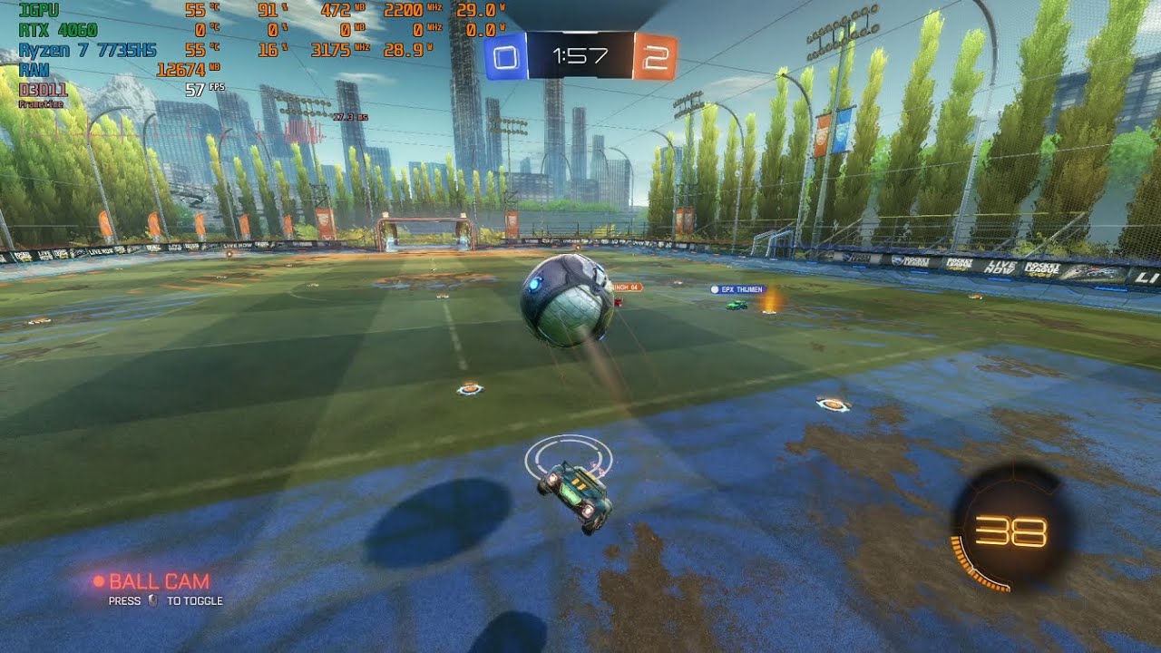 Rocket League | Ryzen 7735HS | Radeon 680M | 16 GB RAM