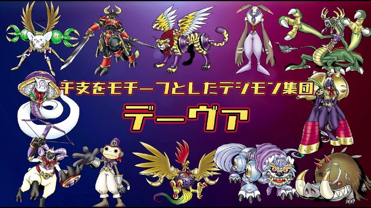十二支をモチーフ！！デーヴァ（十二神将）を解説【デジモン】【解説】