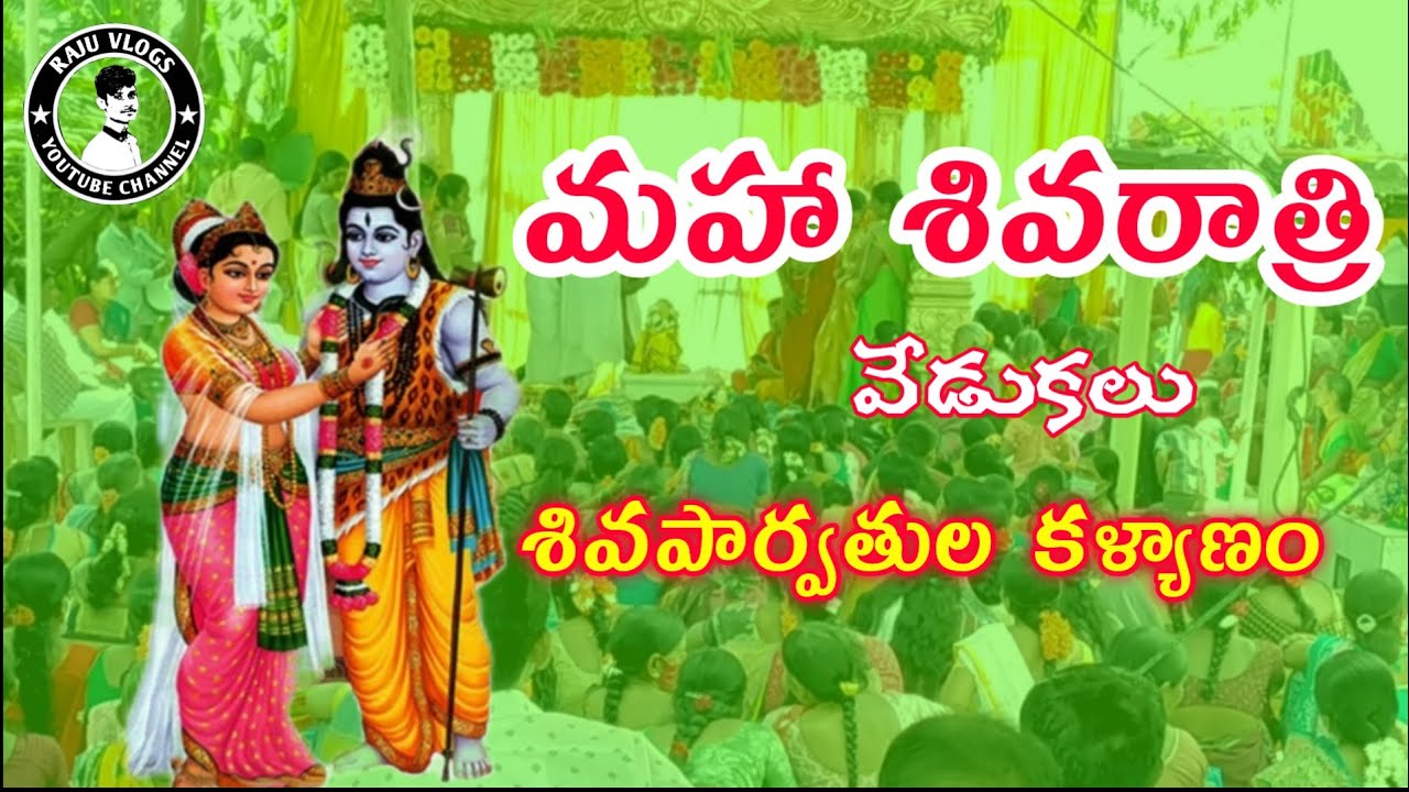 || మహా శివరాత్రి || వేడుకలు|| శివపార్వతుల కళ్యాణం || maha shiva rathiri  video by |raju vlogs hmpt |