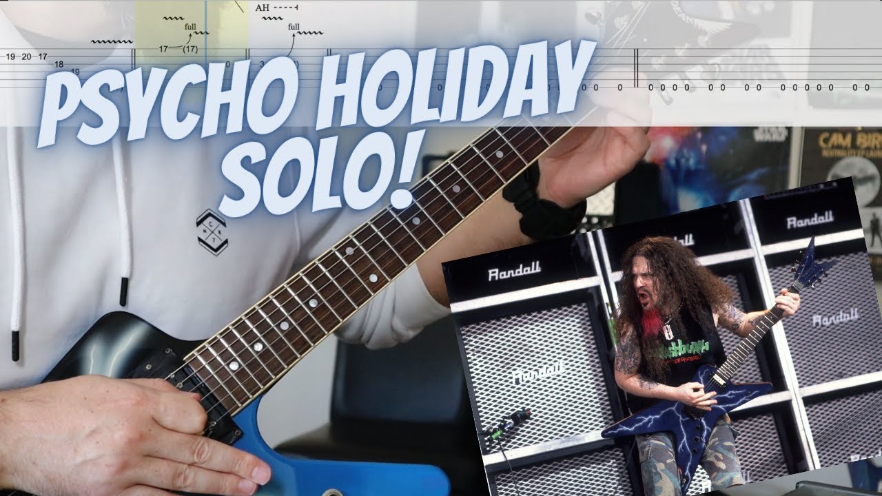 Pantera - Psycho Holiday Solo (with Guitar Tabs) - Dimebag Darrell