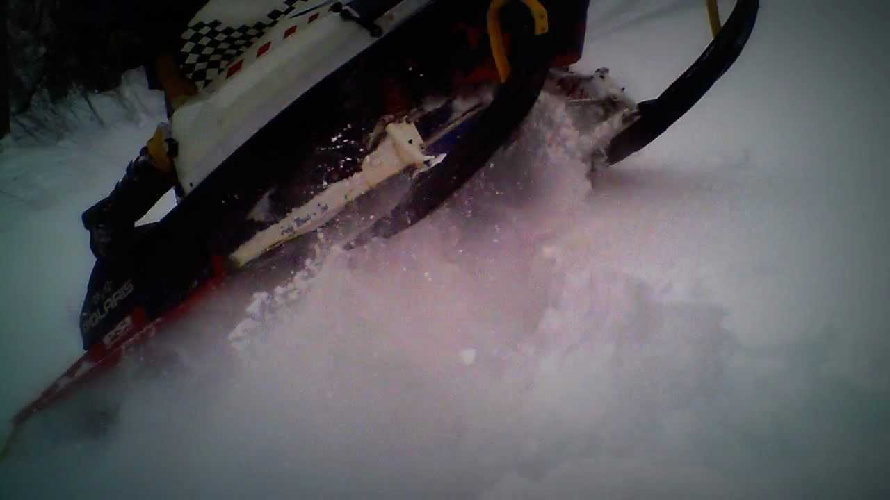 snowmobile hill climb (bad ass)