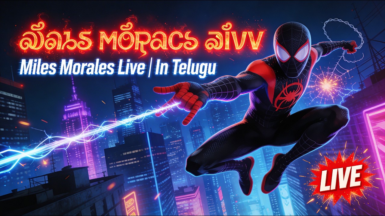 🔴 Marvel SpiderMan :Miles Morals  ✅ #roadto1k