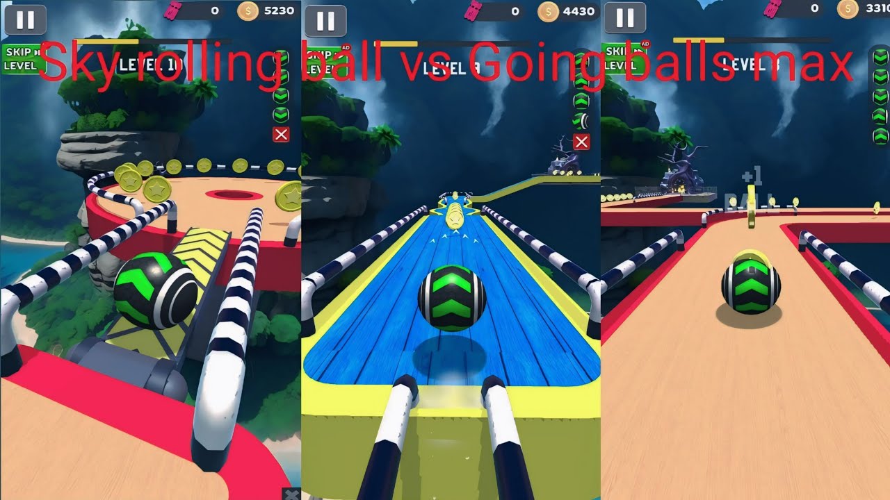 Sky Rolling Balls vs Going balls / gameplay max levels  Part 2