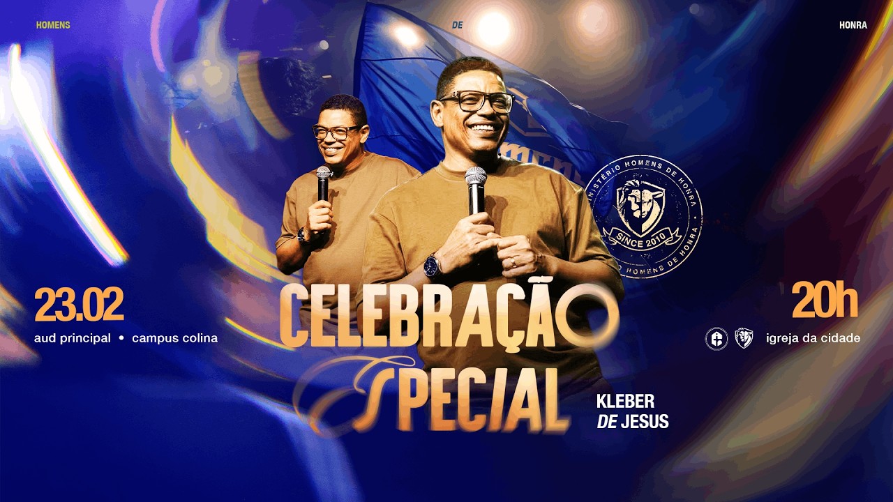 HOMENS DE HONRA || Ap. Kleber de Jesus || 23.02.2026 20H
