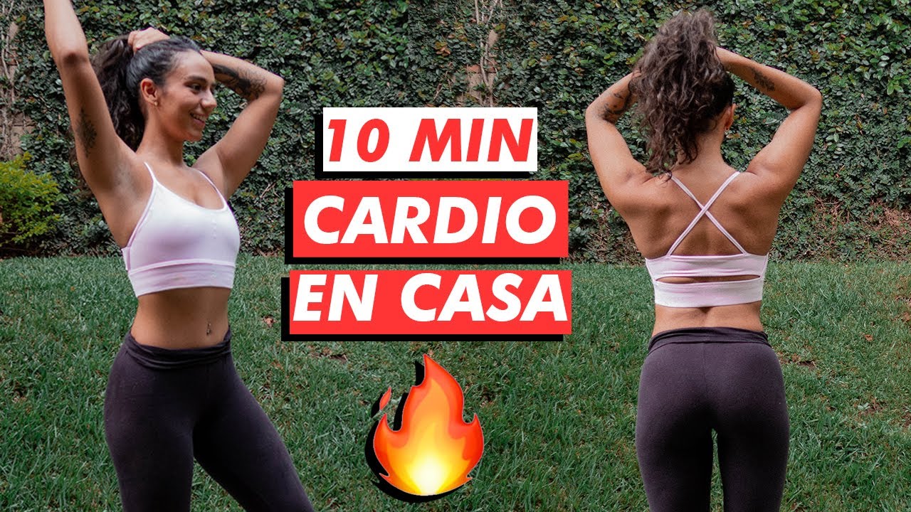 RUTINA CARDIO EN CASA 10 MINUTOS  // ¡VAMOS A SUDAR!