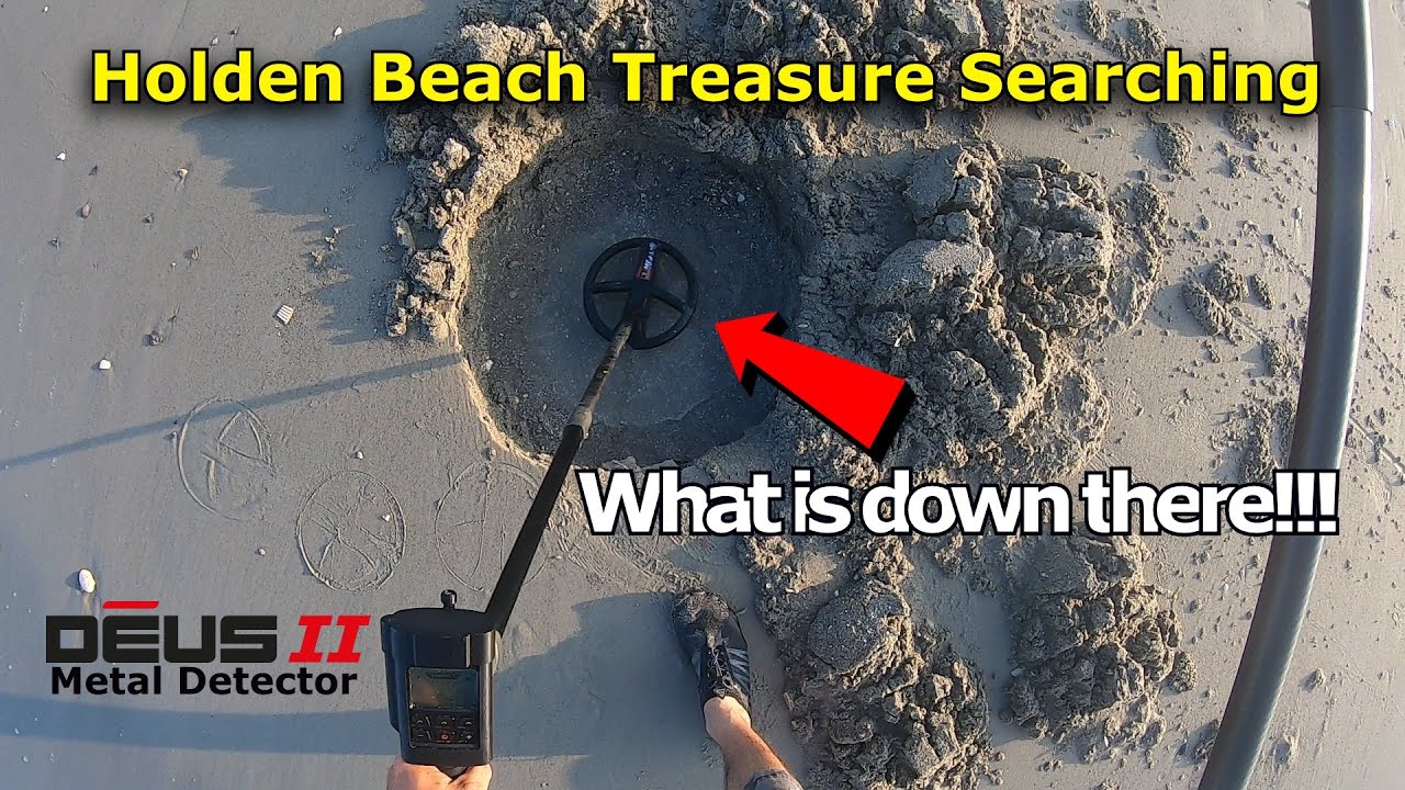 On Holden Beach Treasure searching!