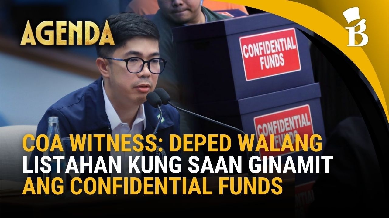 COA witness: DepEd walang listahan kung saan ginamit ang confidential funds ni VP Sara | Agenda