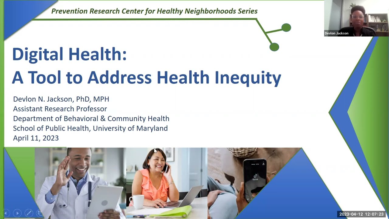 Digital Health- A Tool to Address Health Inequity