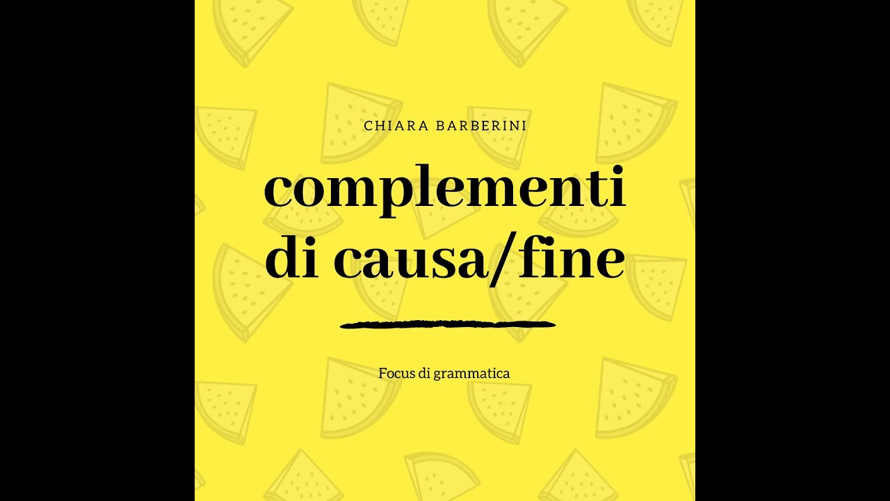complemento causa/fine