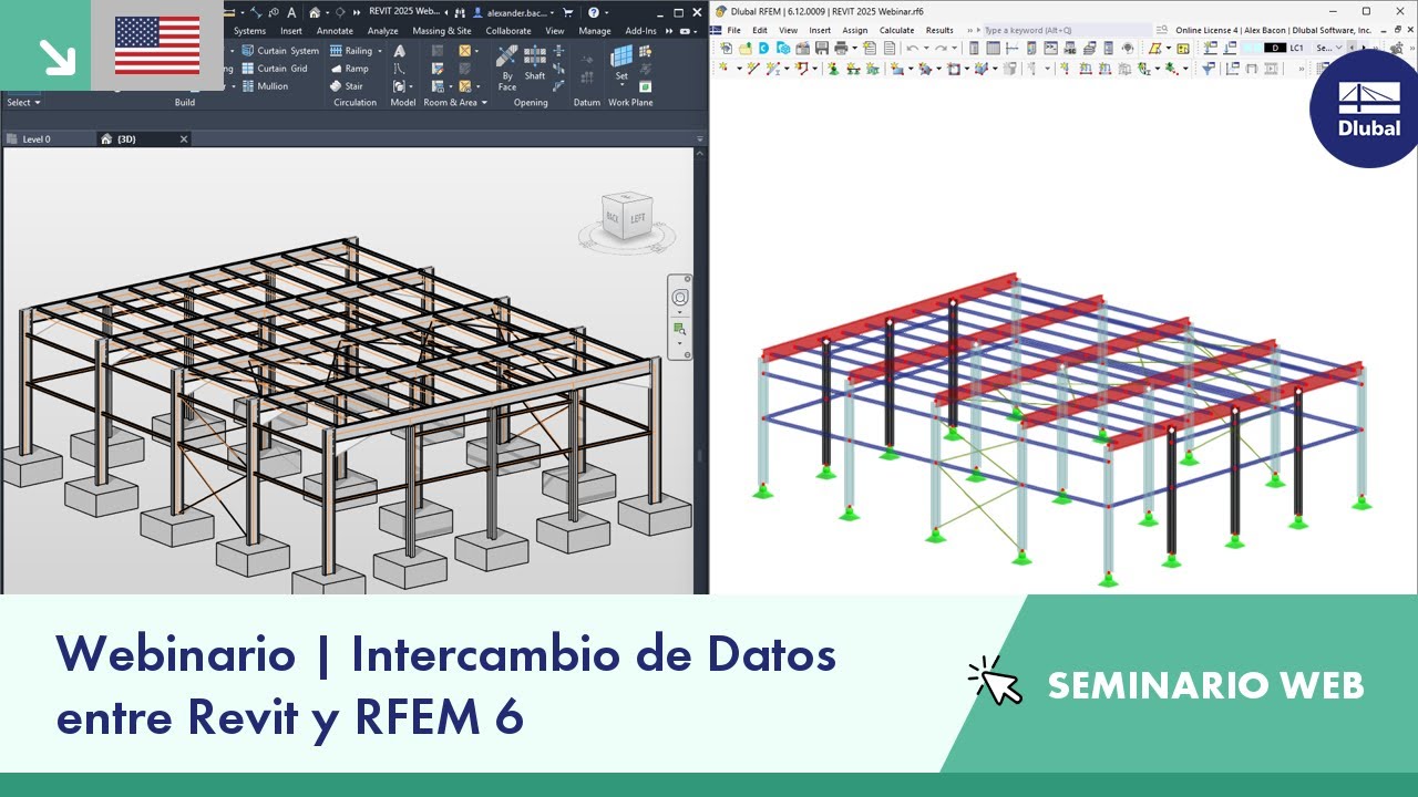 [EN] Webinario | Intercambio de datos entre Revit y RFEM 6 (EE. UU.)